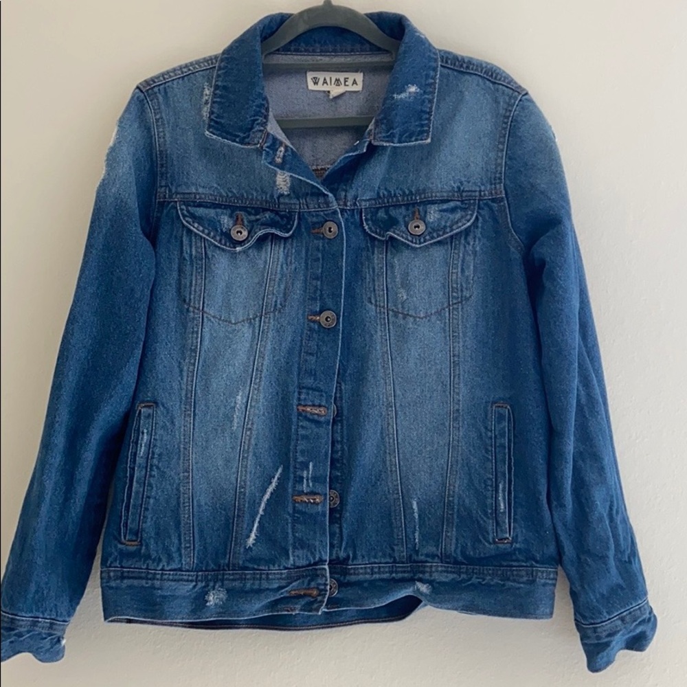 Distressed Jean Jacket - Picture 2 of 3